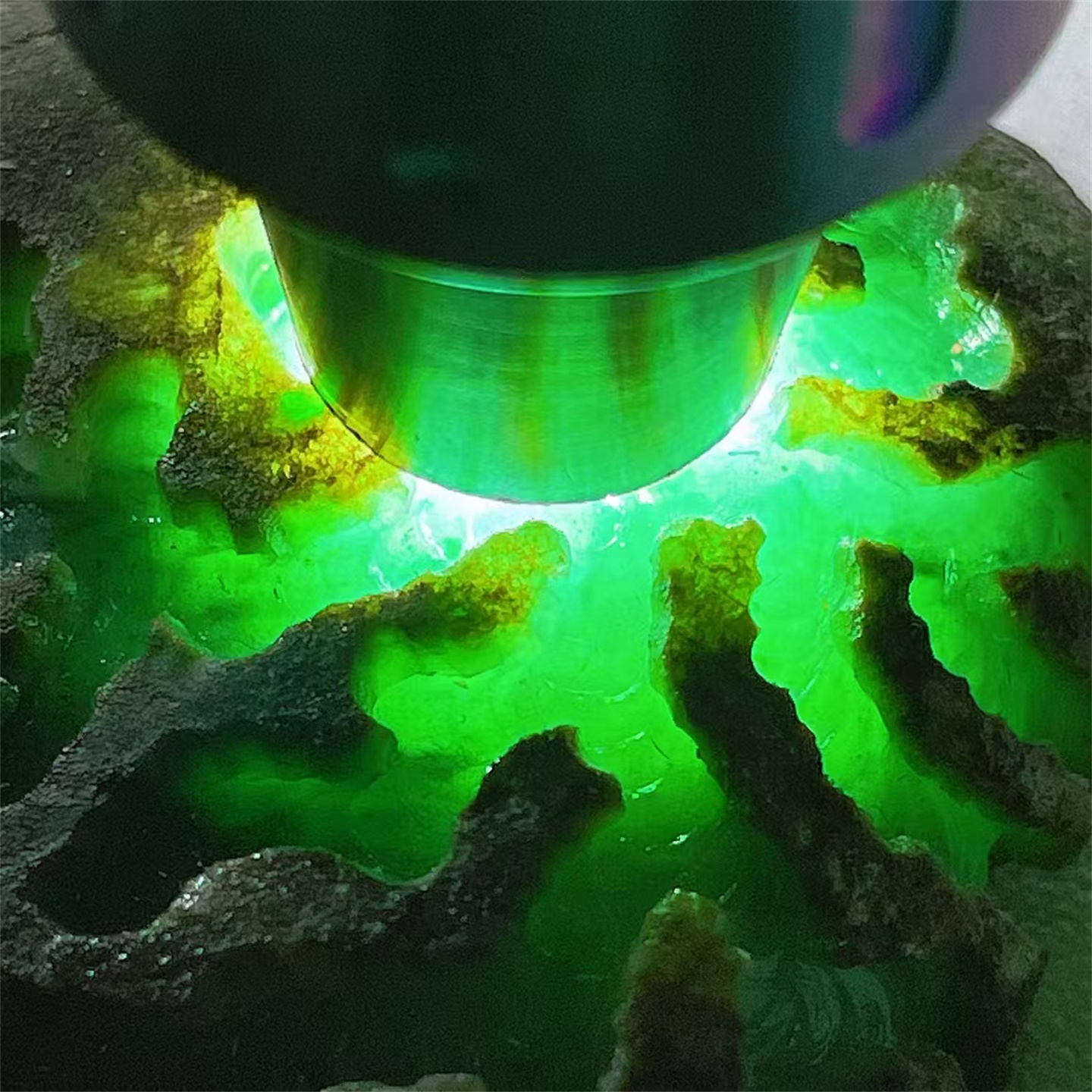 精品缅甸天然翡翠原石色料