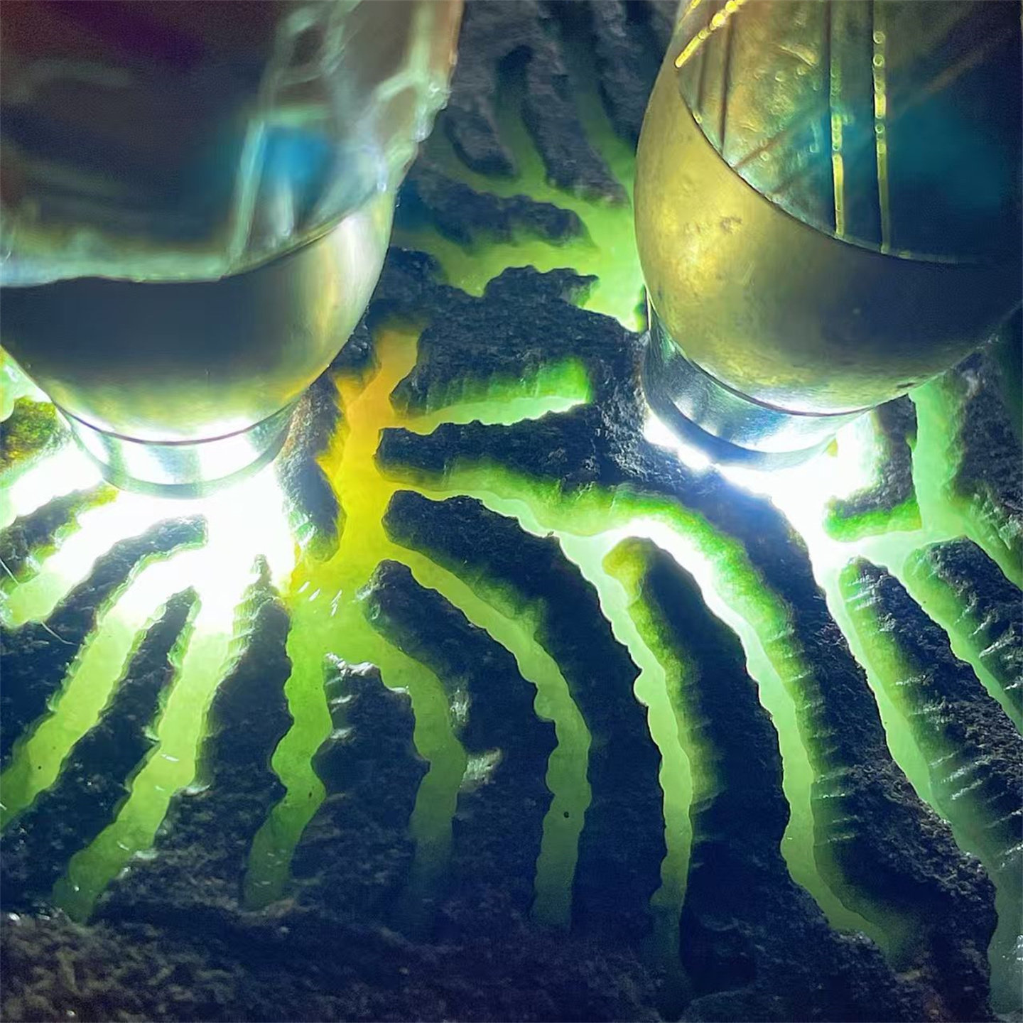 R87892 缅甸天然翡翠原石老坑莫西沙场口开窗手镯料 重8.7公斤