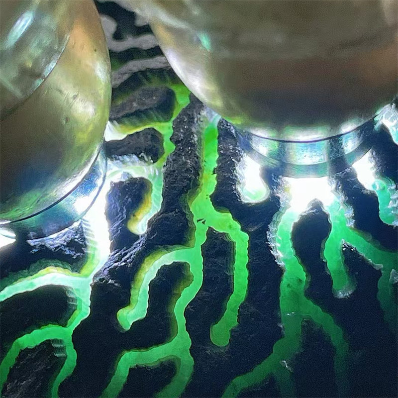 ER14859 缅甸天然翡翠原石老坑莫湾基场口开窗手镯料 重1.4公斤