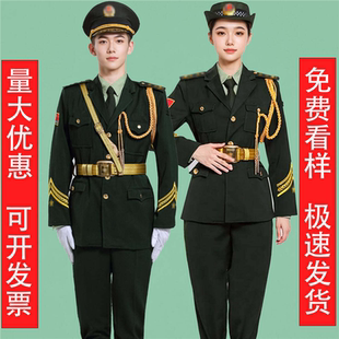 仪仗队礼服护卫队升旗仪式礼宾学校鼓乐队国旗班服装中学生服护旗