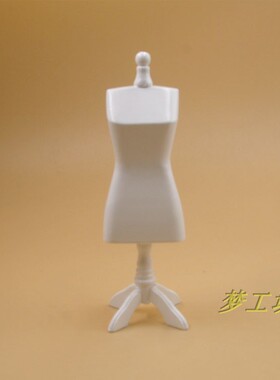 1：12娃娃屋dollhouse迷你木制小家具模型过家家玩具白色模特D305
