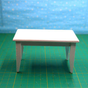 12梦工坊dollhouse迷你木制小家具模型过家家玩具小桌子D131