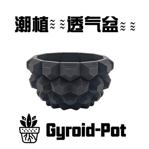 龟甲龙潮流块根花盆透气花盆