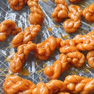 正宗浙江义乌西楼特产新品红糖小胖墩麻花拉丝酥脆糕点休闲零食