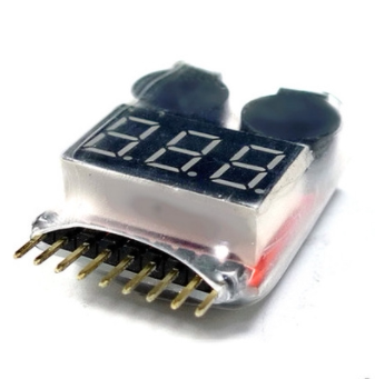 航模锂电池测电器电量显示器低压报警器过放保护器1S-8S