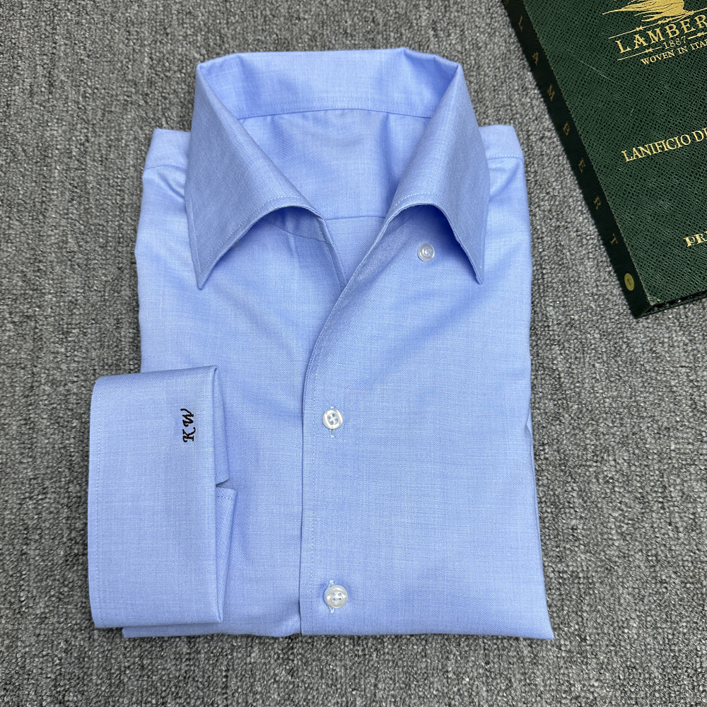 量身定做免烫长袖商务休闲衬衫