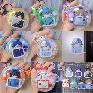 鸣潮盖被被系列椿守岸人挂件书包钥匙扣冰箱贴软陶手作接粘土定制