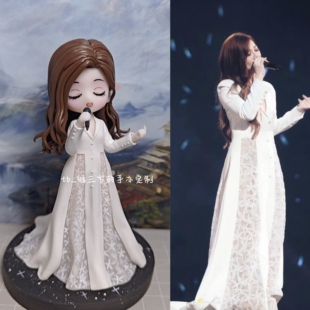 梁静茹软陶手办周边来图定做手办定制粘土人泥人人偶车摆件手工