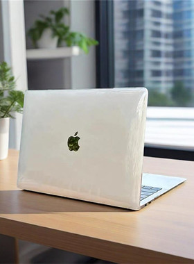 适用MacbookAirM2M3保护壳苹果电脑2020年Pro13寸M1水晶透明外壳24款MacbookPro14M4保护套配件