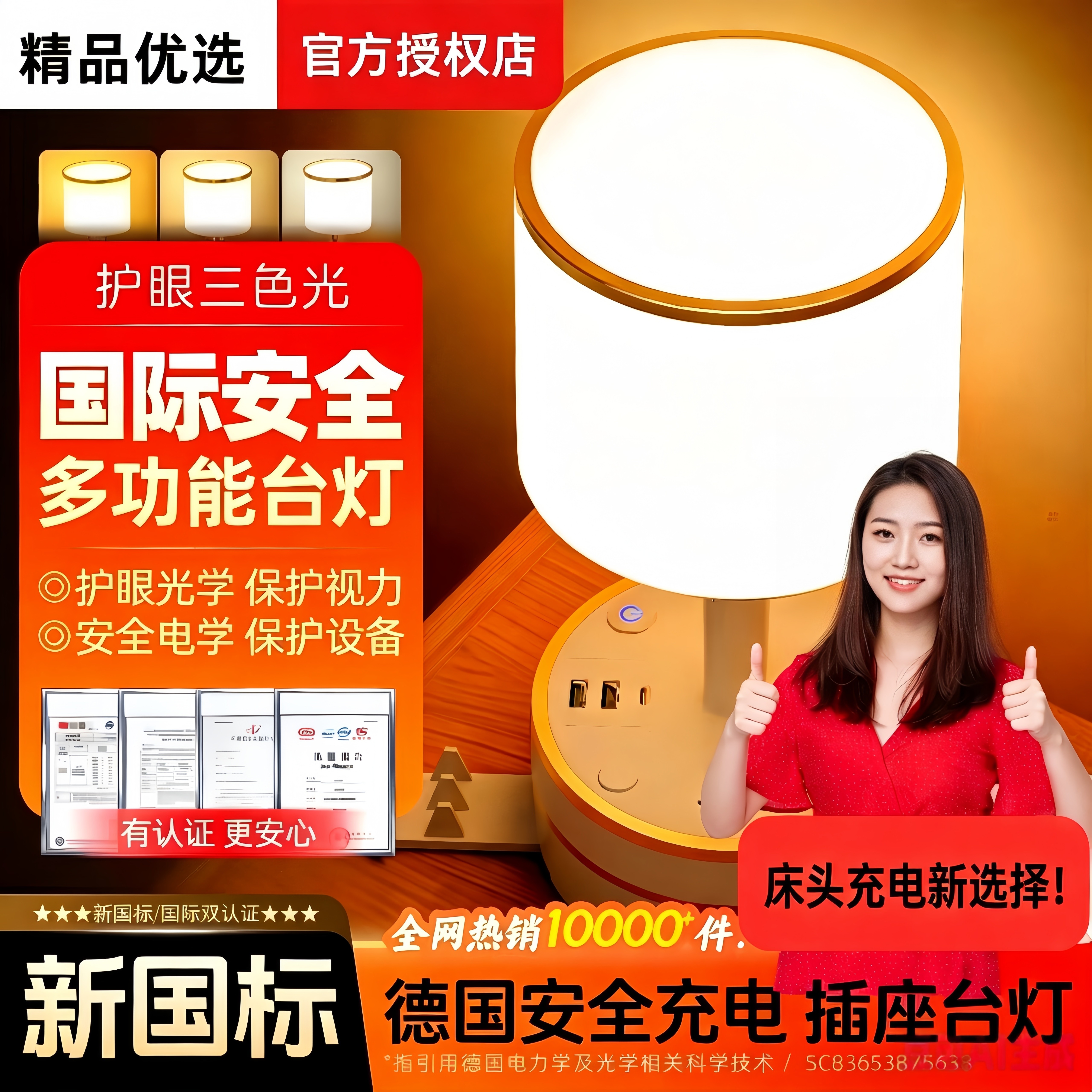 2026德国优品台灯护眼床头灯