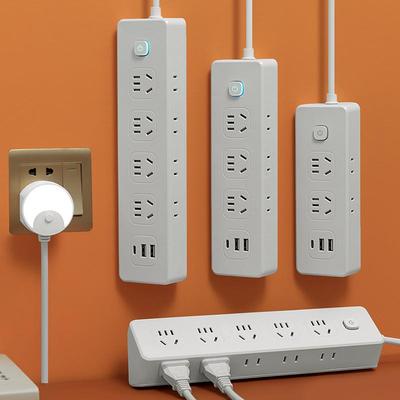 多功能插座带2usb扩展面板多孔一转多桌面插排智能开关排插宿舍用