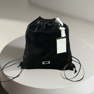 猫店款 背包捡漏尾货 小众亮面抽绳双肩包男女休闲轻便百搭时尚