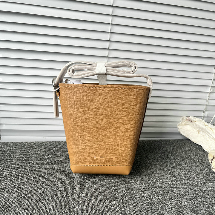 真皮牛皮捡漏水桶包通勤斜挎包女