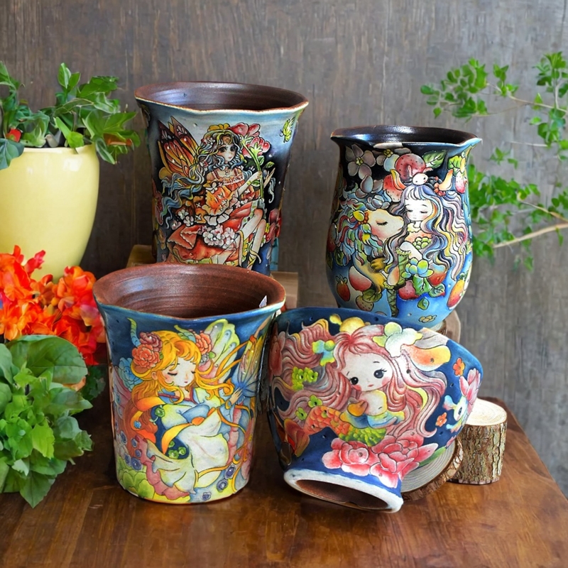 陶瓷花盆欧式复古风格性价比高