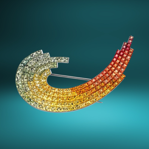 金石盟原创设计特殊工艺胸针