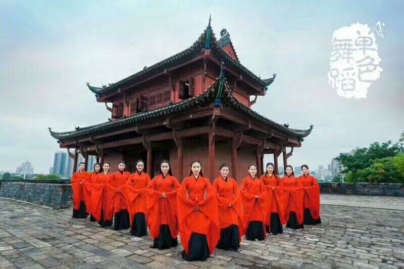 新款汉服女装汉服曲裾古装服装 汉服民族服装女古装曲裾演出服装