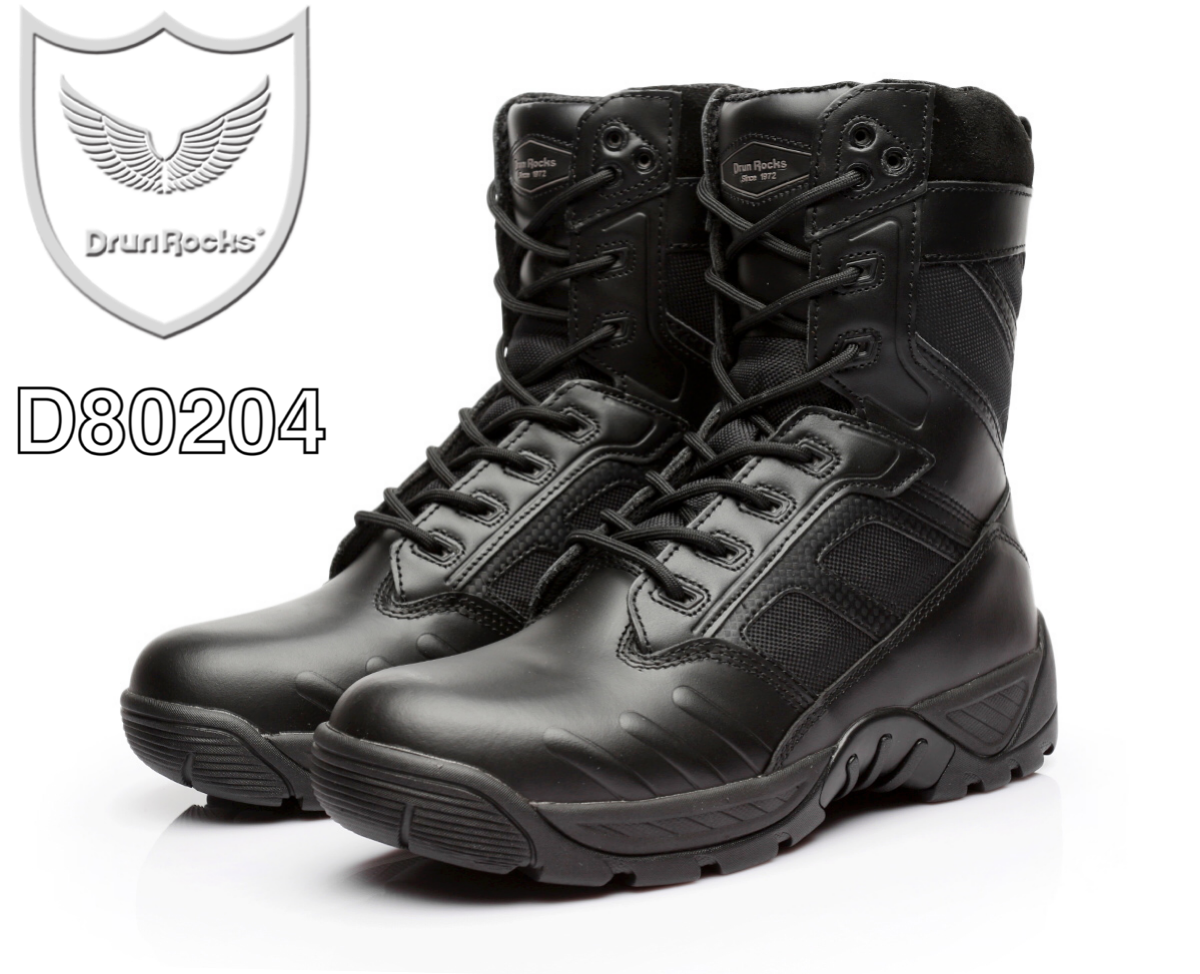 正品君洛克d80204男四季8寸战术靴飞行靴沙漠靴陆战靴包邮