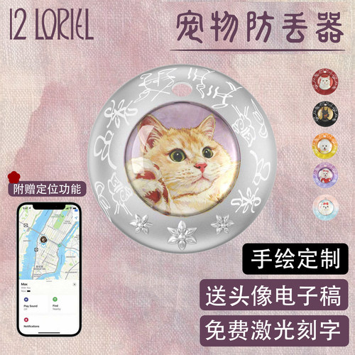 12Loriel定制宠物狗狗防走丢项圈