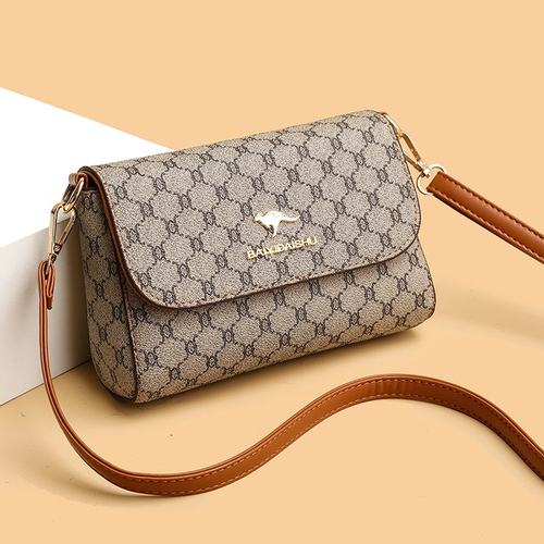 真皮小包女2023夏新款百搭牛皮斜挎包中老年单肩包软皮妈妈包女包