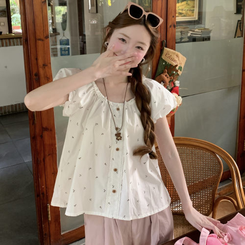2026夏季新款法式甜美减龄衬衫