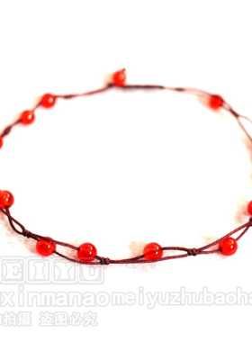 防小人招桃花旺财运红绳手链包邮