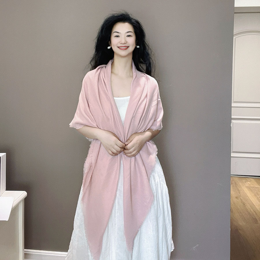 浅粉色纯色披肩外搭女士2025新款薄款旅游搭配裙子棉麻方巾空调房,服饰配件/皮带/帽子/围巾,围巾/丝巾/披肩,淘宝优惠券,粉丝福利购,淘宝优惠卷