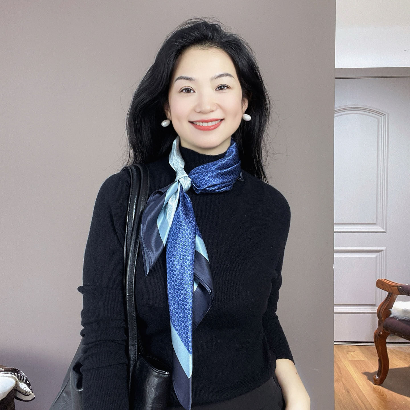 高品质！蓝色拼色真丝丝巾女100%桑蚕丝65中方巾春秋护颈领巾围巾,服饰配件/皮带/帽子/围巾,围巾/丝巾/披肩,淘宝优惠券,粉丝福利购,淘宝优惠卷