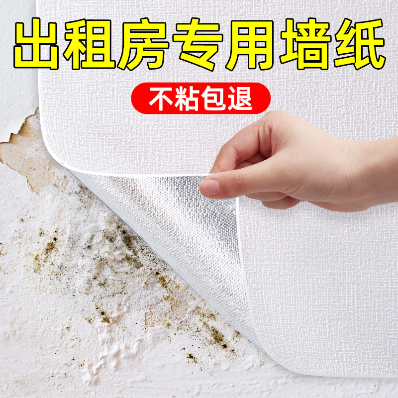 墙纸出租房掉灰墙专用宿舍2024新款自粘防水防潮出租房改造自粘贴,家装主材,PVC墙纸,淘宝优惠券,粉丝福利购,淘宝优惠卷