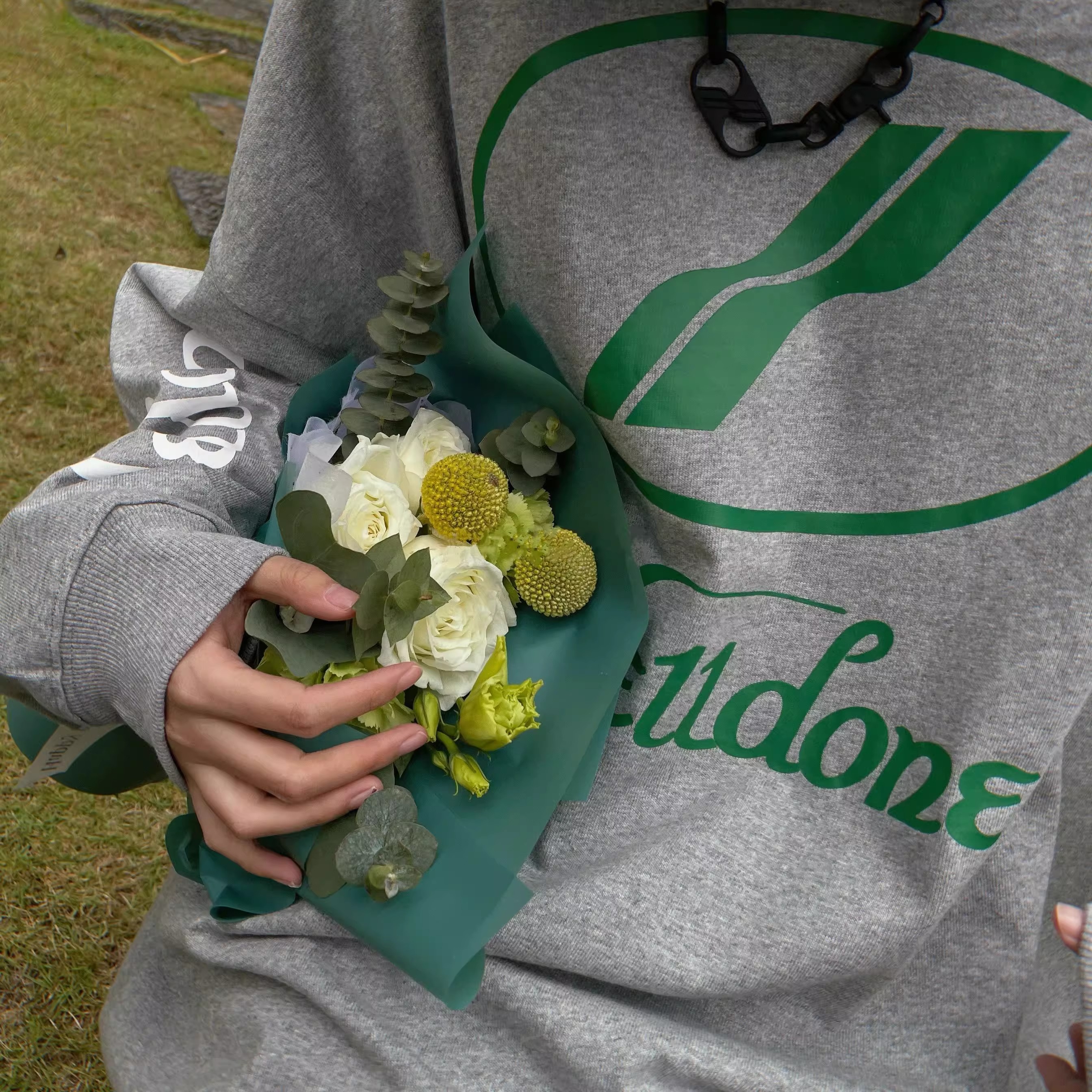 正品代购 we11done 春季赵露思同款印花logo圆领长袖T恤卫衣