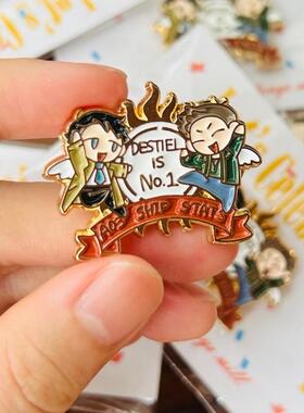 SPN邪恶力量supernatural鳖destiel Ao3烤漆金属徽章