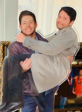 SPN邪恶力量supernatural destiel cockles双面立牌摆件公主抱