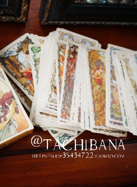 穆夏塔罗牌tarot英文版维多利亚