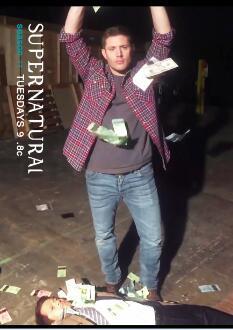 SPN 邪恶力量supernatural cockles贺卡明信片destiel