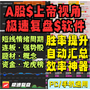 龙头复盘情绪周期表格打板看盘工具软件