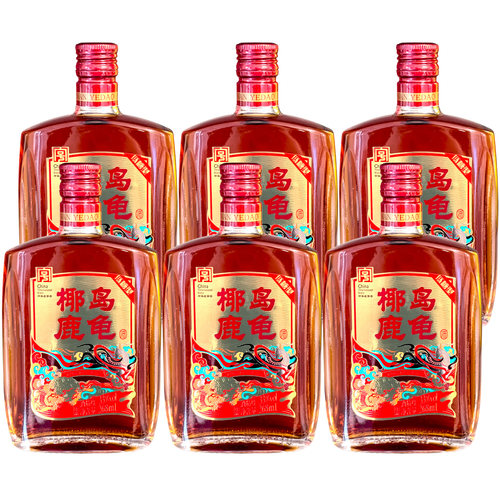33度海南椰岛鹿龟酒(佳品)低糖型268ml*6瓶 配制酒小鹿酒包邮