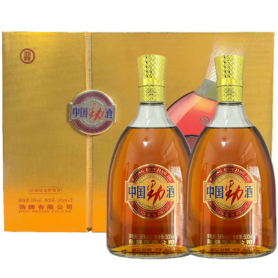 劲牌劲酒 中国劲酒金标劲酒38度500ml*2瓶配制酒劲牌礼盒包邮