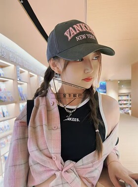 韩国MLB专柜正品秋冬新款复古字母刺绣硬顶棒球帽鸭舌帽3ACPV285N