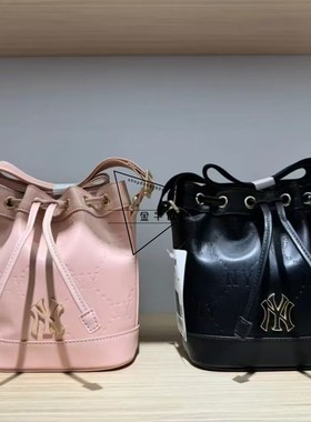 韩国MLB正品24年秋冬新款暗纹老花单肩水桶包儿童亲子款7ACRMD65N