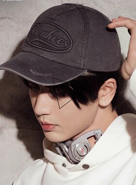 韩国MLB专柜正品春夏款复古浮雕字母鸭舌帽棒球帽潮3ACPV135N