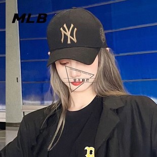 韩国MLB正品 复古侧边徽章刺绣全封闭棒球帽鸭舌帽3ACP1601N 春新款