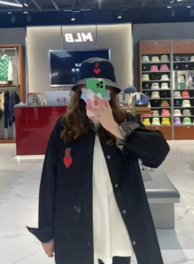 韩国经典潮牌MLB正品新款刺绣爱心字母时尚潮流渔夫帽3AHTH013N