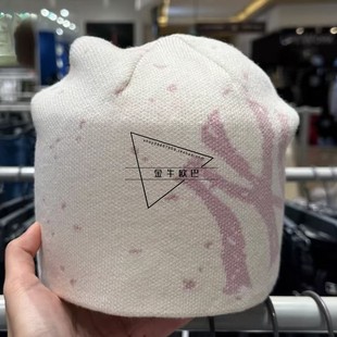 韩国MLB专柜正品 撞色NY大标保暖针织毛线帽潮3ABNB0256 25秋冬新款