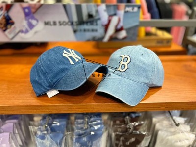 MLB牛仔户外休闲情侣刺绣棒球帽