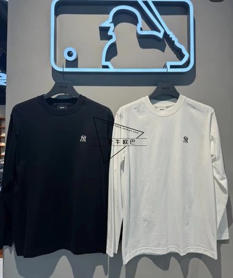 韩国潮牌MLB正品24新款基础款小字母LOGO长袖打底T恤潮3ATSB0141