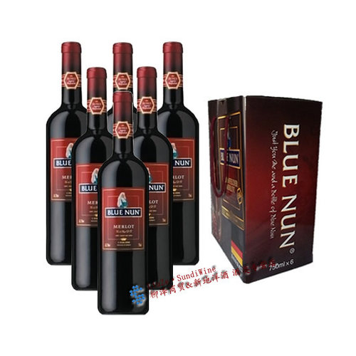 进口蓝仙姑美乐葡萄酒红酒法国