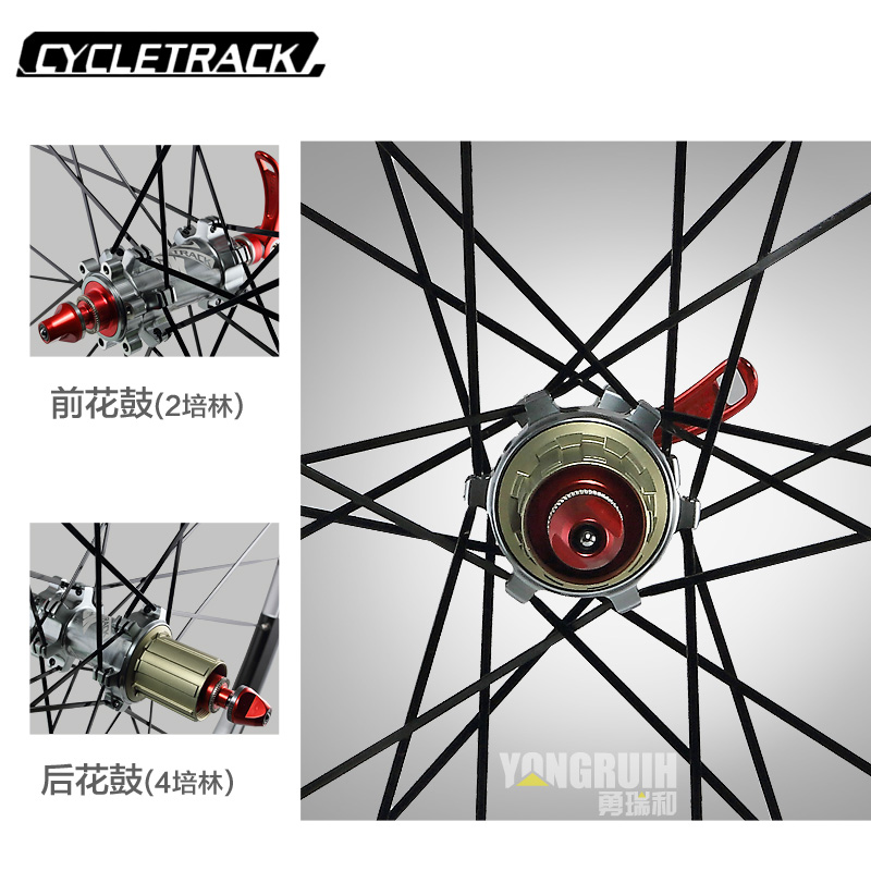Roues de vélo Mountain Bike CYCLETRACK 16 pouces - Ref 2361904 Image 3