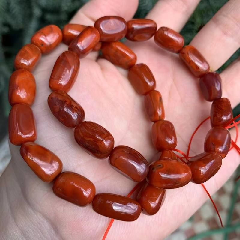 川料随形天然老矿南红玛瑙玫瑰