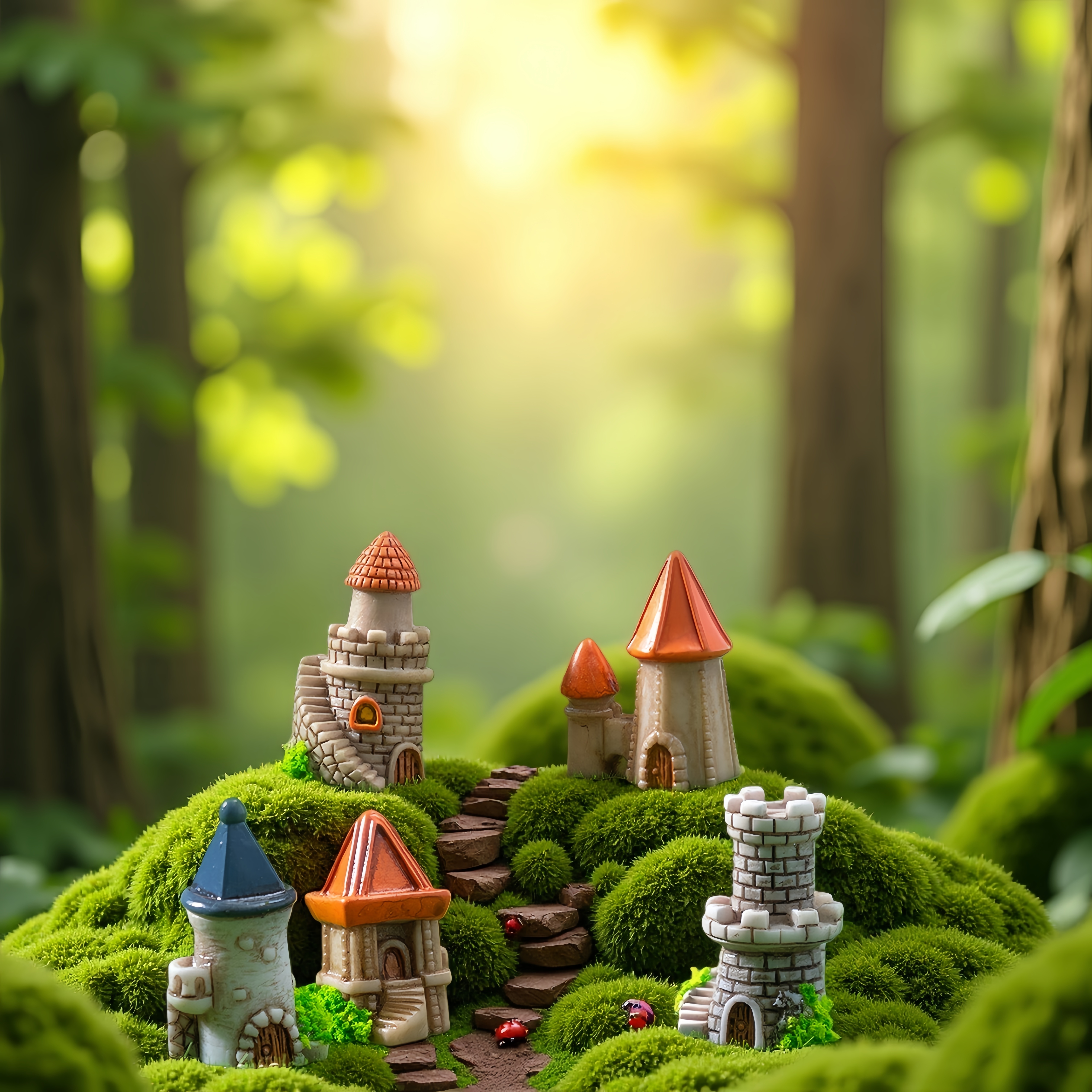 微景观创意欧式复古小城堡摆件