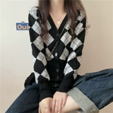 Весенний сексуальный трикотажный кардиган, приталенный лонгслив, тренд сезона, в западном стиле, V-образный вырез