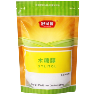 舒可曼木糖醇250g无蔗糖食品代糖甜味剂蛋糕烘焙原料替代白砂糖用